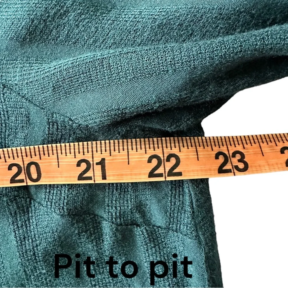 Skies are Blue Green Long Sleeve Collared Button Down Shirt Extra Large XL - Picture 5 of 10